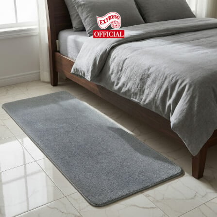 พรมเช็ดเท้ายาว EXPRESS CARPET รุ่น AL8-5 ขนาด50X120 ซม. หนา 20 มม. สีเทา _1