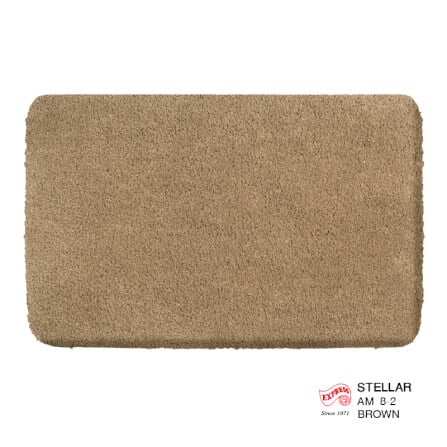 พรมเช็ดเท้าหน้าประตู EXPRESS CARPET รุ่น AM8-2 ขนาด45X70 ซม. หนา 20 มม. สีน้ำตาล _0