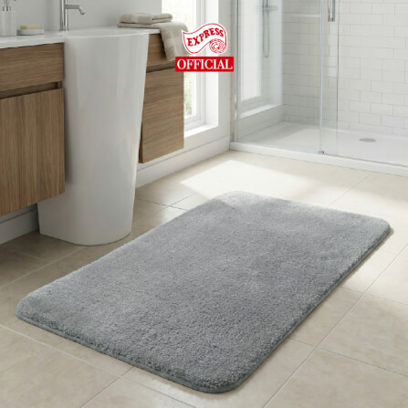 พรมเช็ดเท้าหน้าประตู EXPRESS CARPET รุ่น AM8-5 ขนาด45X70 ซม. หนา 20 มม. สีเทา _1