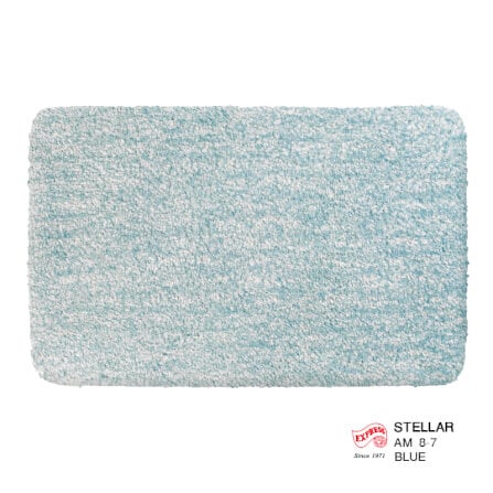 พรมเช็ดเท้าหน้าประตู EXPRESS CARPET รุ่น AM8-7 ขนาด45X70 ซม. หนา 20 มม. สีฟ้า _0
