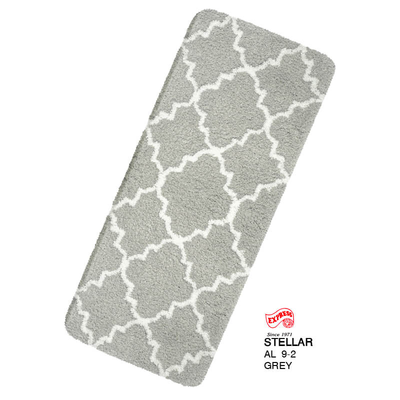พรมเช็ดเท้ายาว EXPRESS CARPET รุ่น AL9-2 ขนาด50X120 ซม. หนา 20-23 มม. สีเทา 