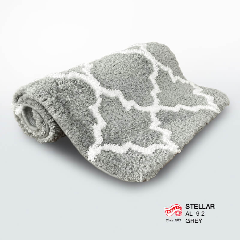 พรมเช็ดเท้ายาว EXPRESS CARPET รุ่น AL9-2 ขนาด50X120 ซม. หนา 20-23 มม. สีเทา 