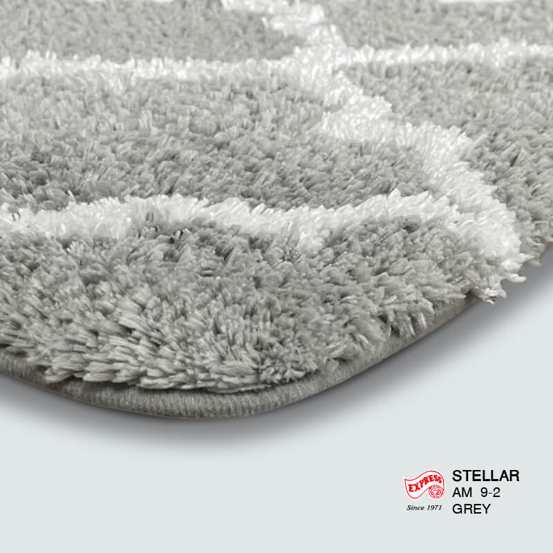 พรมเช็ดเท้าหน้าประตู EXPRESS CARPET รุ่น AM9-2 ขนาด45X70 ซม. หนา 20-23 มม. สีเทา 