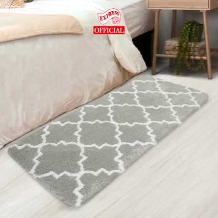 พรมเช็ดเท้ายาว EXPRESS CARPET รุ่น AL9-2 ขนาด50X120 ซม. หนา 20-23 มม. สีเทา _1