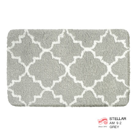 พรมเช็ดเท้าหน้าประตู EXPRESS CARPET รุ่น AM9-2 ขนาด45X70 ซม. หนา 20-23 มม. สีเทา _0