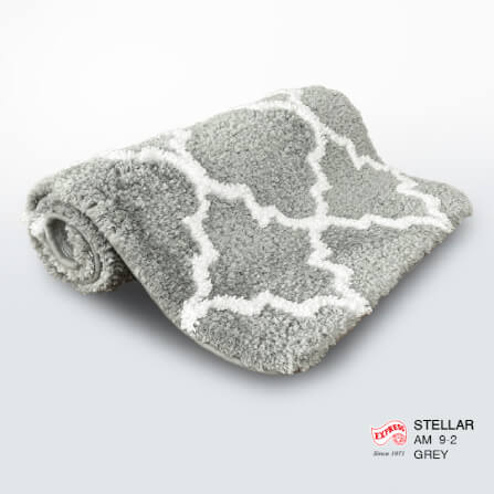 พรมเช็ดเท้าหน้าประตู EXPRESS CARPET รุ่น AM9-2 ขนาด45X70 ซม. หนา 20-23 มม. สีเทา _3