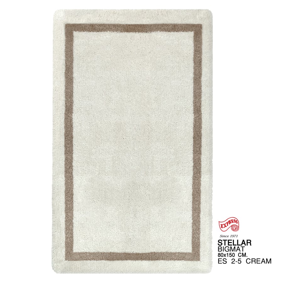พรมปูพื้น EXPRESS CARPET รุ่น STELLAR รหัส ES2-5 ขนาด 80X150 ซม.หนา 20 มม. สีครีม
