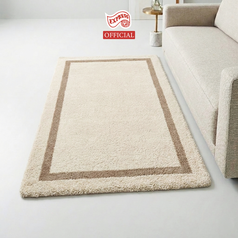 พรมปูพื้น EXPRESS CARPET รุ่น STELLAR รหัส ES2-5 ขนาด 80X150 ซม.หนา 20 มม. สีครีม_1