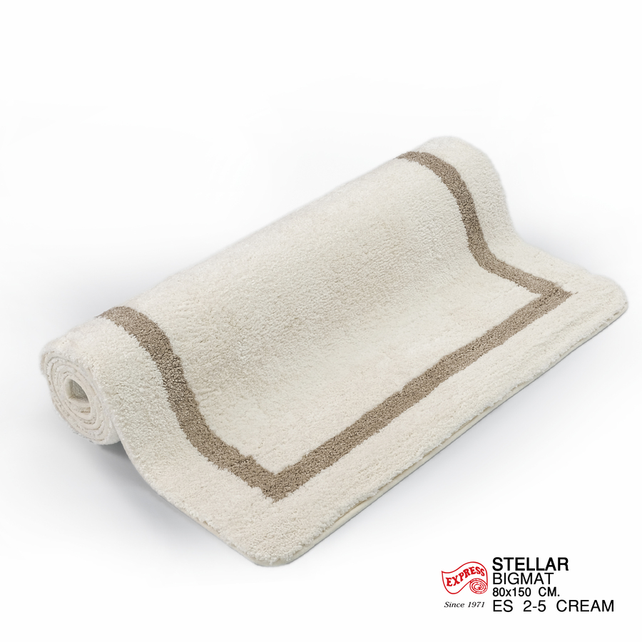 พรมปูพื้น EXPRESS CARPET รุ่น STELLAR รหัส ES2-5 ขนาด 80X150 ซม.หนา 20 มม. สีครีม_2