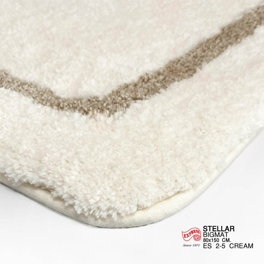 พรมปูพื้น EXPRESS CARPET รุ่น STELLAR รหัส ES2-5 ขนาด 80X150 ซม.หนา 20 มม. สีครีม_3