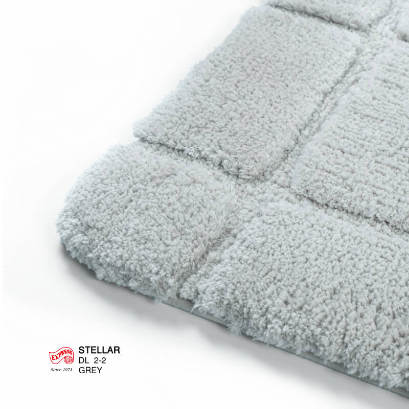 พรมเช็ดเท้ายาว EXPRESS CARPET รุ่น DL2-2 ขนาด50X120 ซม. หนา 12-22 มม. สีเทา 