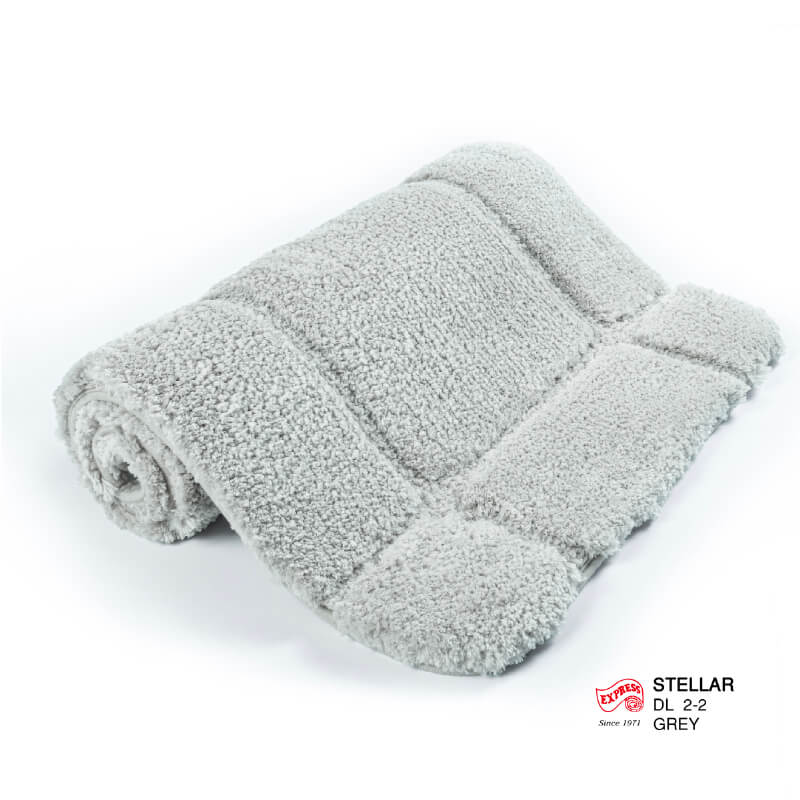 พรมเช็ดเท้ายาว EXPRESS CARPET รุ่น DL2-2 ขนาด50X120 ซม. หนา 12-22 มม. สีเทา 