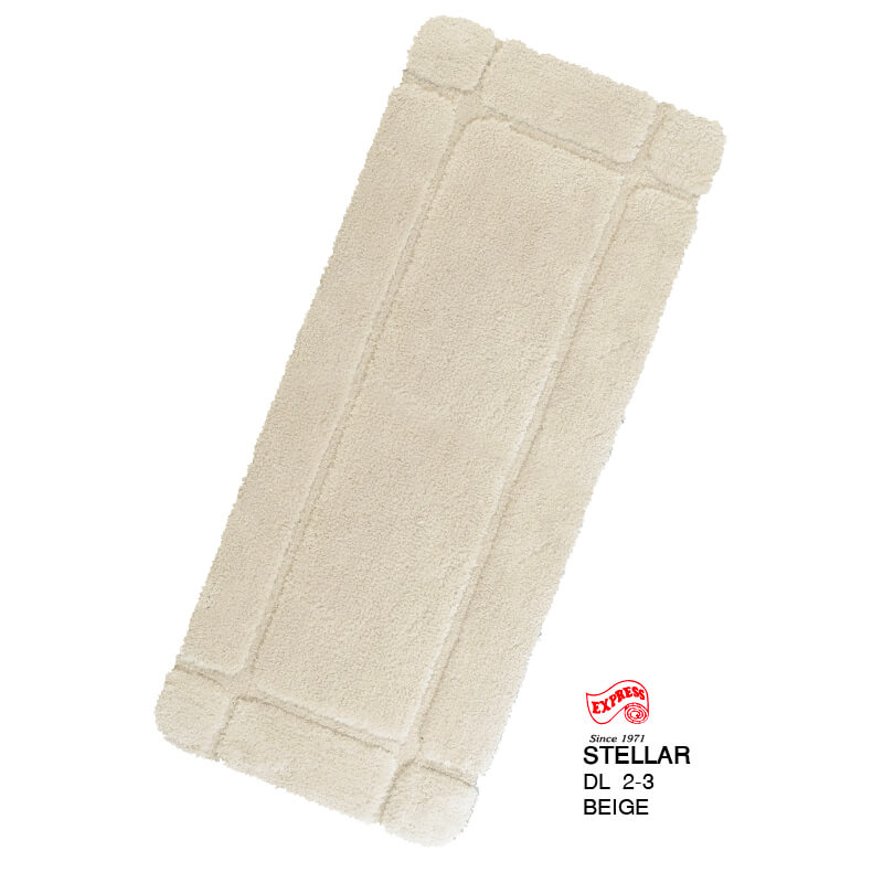พรมเช็ดเท้ายาว EXPRESS CARPET รุ่น DL2-3 ขนาด50X120 ซม. หนา 12-22 มม. สีเบจ 
