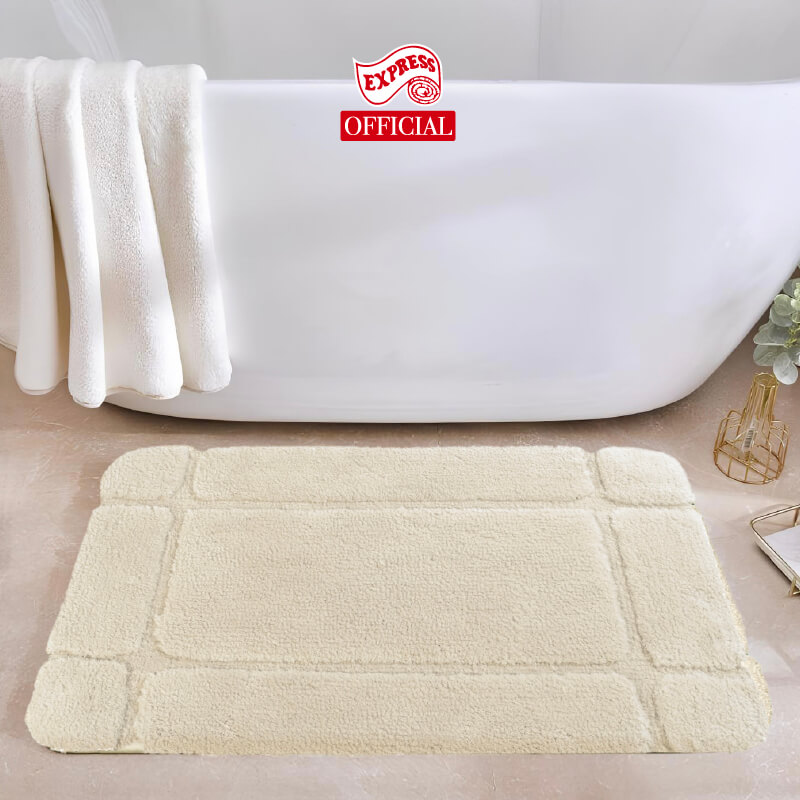 พรมเช็ดเท้าหน้าประตู EXPRESS CARPET รุ่น DM2-3 ขนาด45X70 ซม. หนา 12-22 มม. สีเบจ 