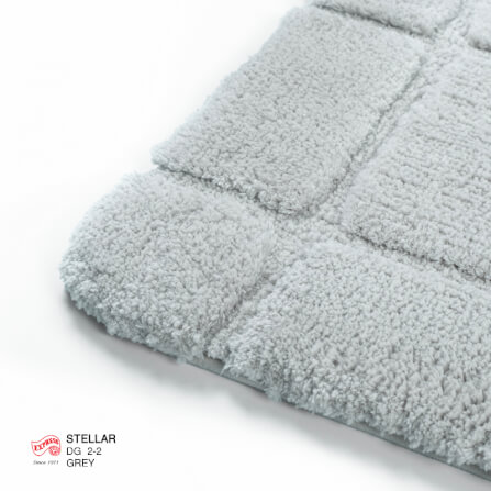 พรมเช็ดเท้าชุดห้องน้ำ 2 ชิ้น EXPRESS CARPET รุ่น DG2-2 ขนาด45X70 ซม.และ พรมรูปตัว U 50X60 ซม. หนา 12-22 มม. สีเทา _2