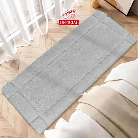 พรมเช็ดเท้ายาว EXPRESS CARPET รุ่น DL2-2 ขนาด50X120 ซม. หนา 12-22 มม. สีเทา _1