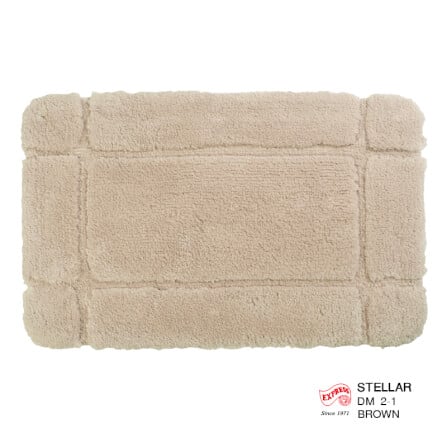 พรมเช็ดเท้าหน้าประตู EXPRESS CARPET รุ่น DM2-1 ขนาด45X70 ซม. หนา 12-22 มม. สีน้ำตาล _0