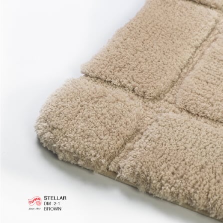 พรมเช็ดเท้าหน้าประตู EXPRESS CARPET รุ่น DM2-1 ขนาด45X70 ซม. หนา 12-22 มม. สีน้ำตาล _2
