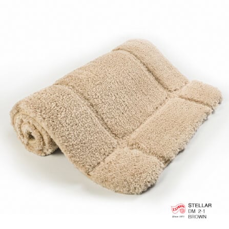 พรมเช็ดเท้าหน้าประตู EXPRESS CARPET รุ่น DM2-1 ขนาด45X70 ซม. หนา 12-22 มม. สีน้ำตาล _3