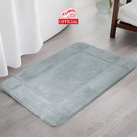 พรมเช็ดเท้าหน้าประตู EXPRESS CARPET รุ่น DM2-2 ขนาด45X70 ซม. หนา 12-22 มม. สีเทา _1