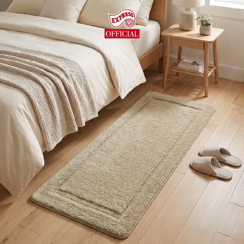 พรมเช็ดเท้ายาว EXPRESS CARPET รุ่น DL3-4 ขนาด50X120 ซม. หนา 12-20 มม. สีน้ำตาล 