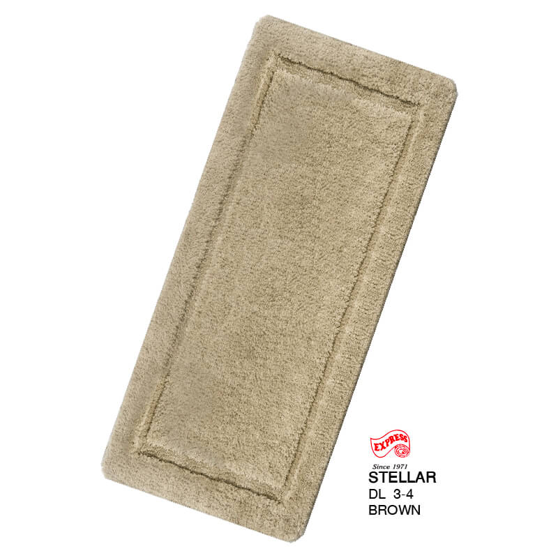 พรมเช็ดเท้ายาว EXPRESS CARPET รุ่น DL3-4 ขนาด50X120 ซม. หนา 12-20 มม. สีน้ำตาล 