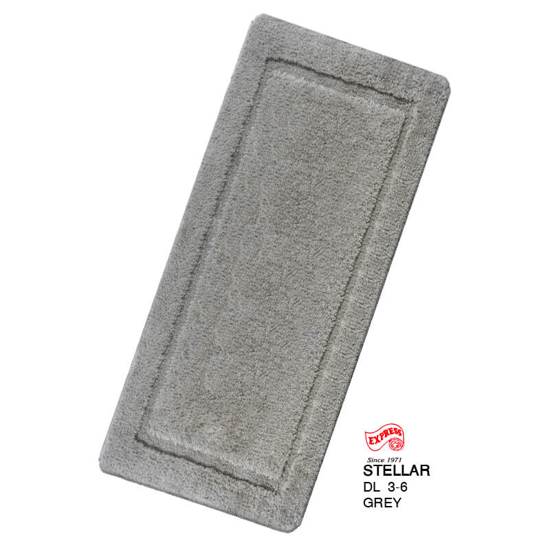 พรมเช็ดเท้ายาว EXPRESS CARPET รุ่น DL3-6 ขนาด50X120 ซม. หนา 12-20 มม. สีเทา 