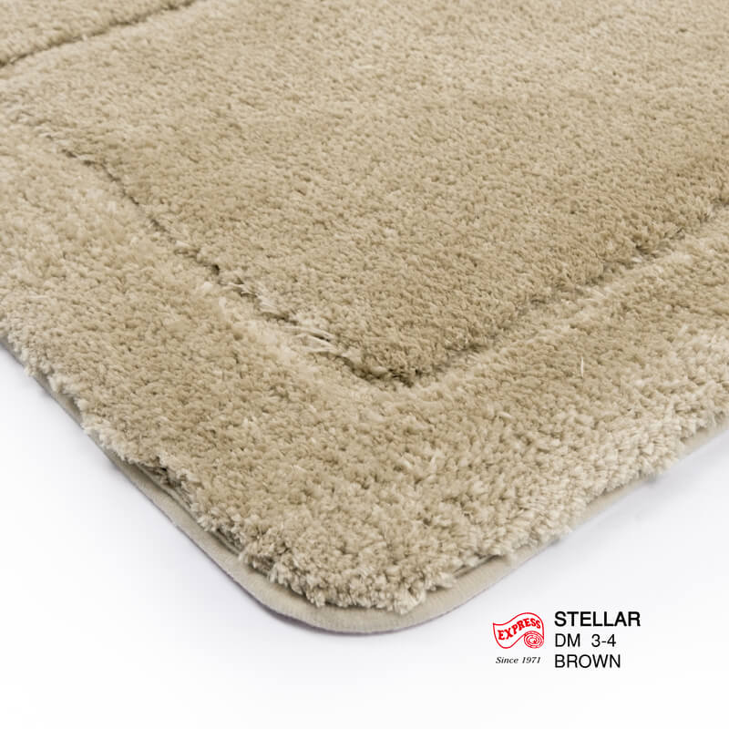 พรมเช็ดเท้าหน้าประตู EXPRESS CARPET รุ่น DM3-4 ขนาด45X70 ซม. หนา 12-20 มม. สีน้ำตาล 
