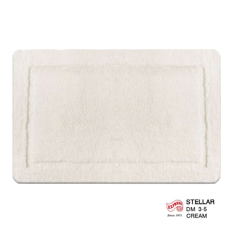 พรมเช็ดเท้าหน้าประตู EXPRESS CARPET รุ่น DM3-5 ขนาด45X70 ซม. หนา 12-20 มม. สีครีม 