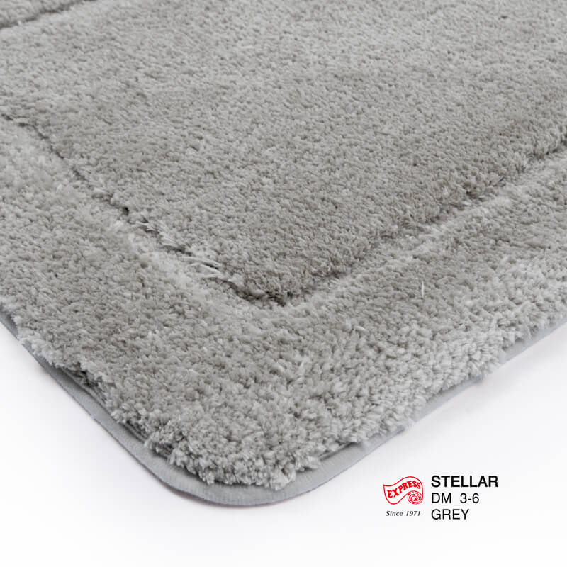 พรมเช็ดเท้าหน้าประตู EXPRESS CARPET รุ่น DM3-6 ขนาด45X70 ซม. หนา 12-20 มม. สีเทา 