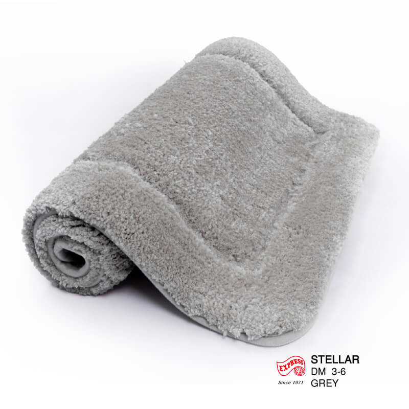 พรมเช็ดเท้าหน้าประตู EXPRESS CARPET รุ่น DM3-6 ขนาด45X70 ซม. หนา 12-20 มม. สีเทา 