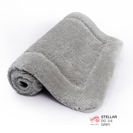  พรมเช็ดเท้าชุดห้องน้ำ 2 ชิ้น EXPRESS CARPET รุ่น DG3-6 ขนาด45X70 ซม.และ พรมรูปตัว U 50X60 ซม. หนา 12-20 มม. สีเทา _3