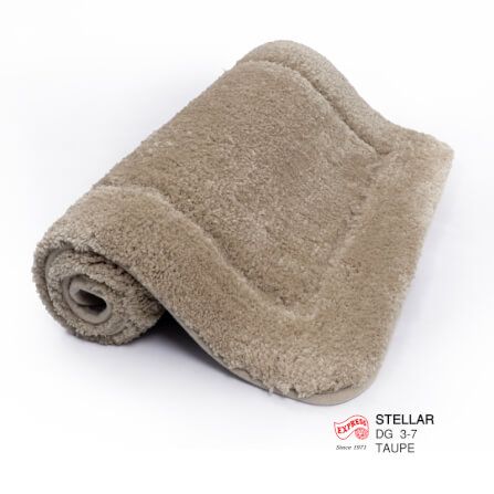 พรมเช็ดเท้าชุดห้องน้ำ 2 ชิ้น EXPRESS CARPET รุ่น DG3-7 ขนาด45X70 ซม.และ พรมรูปตัว U 50X60 ซม. หนา 12-20 มม. สีโทป _2