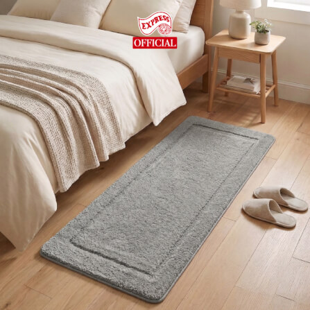 พรมเช็ดเท้ายาว EXPRESS CARPET รุ่น DL3-6 ขนาด50X120 ซม. หนา 12-20 มม. สีเทา _1