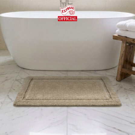 พรมเช็ดเท้าหน้าประตู EXPRESS CARPET รุ่น DM3-4 ขนาด45X70 ซม. หนา 12-20 มม. สีน้ำตาล _1