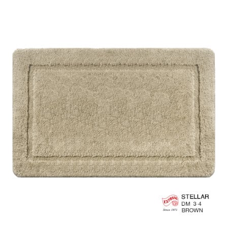 พรมเช็ดเท้าหน้าประตู EXPRESS CARPET รุ่น DM3-4 ขนาด45X70 ซม. หนา 12-20 มม. สีน้ำตาล _0