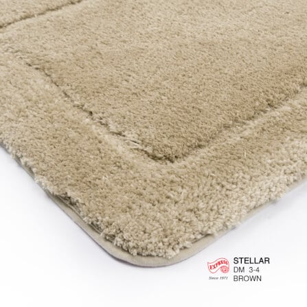 พรมเช็ดเท้าหน้าประตู EXPRESS CARPET รุ่น DM3-4 ขนาด45X70 ซม. หนา 12-20 มม. สีน้ำตาล _2