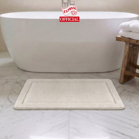 พรมเช็ดเท้าหน้าประตู EXPRESS CARPET รุ่น DM3-5 ขนาด45X70 ซม. หนา 12-20 มม. สีครีม _1