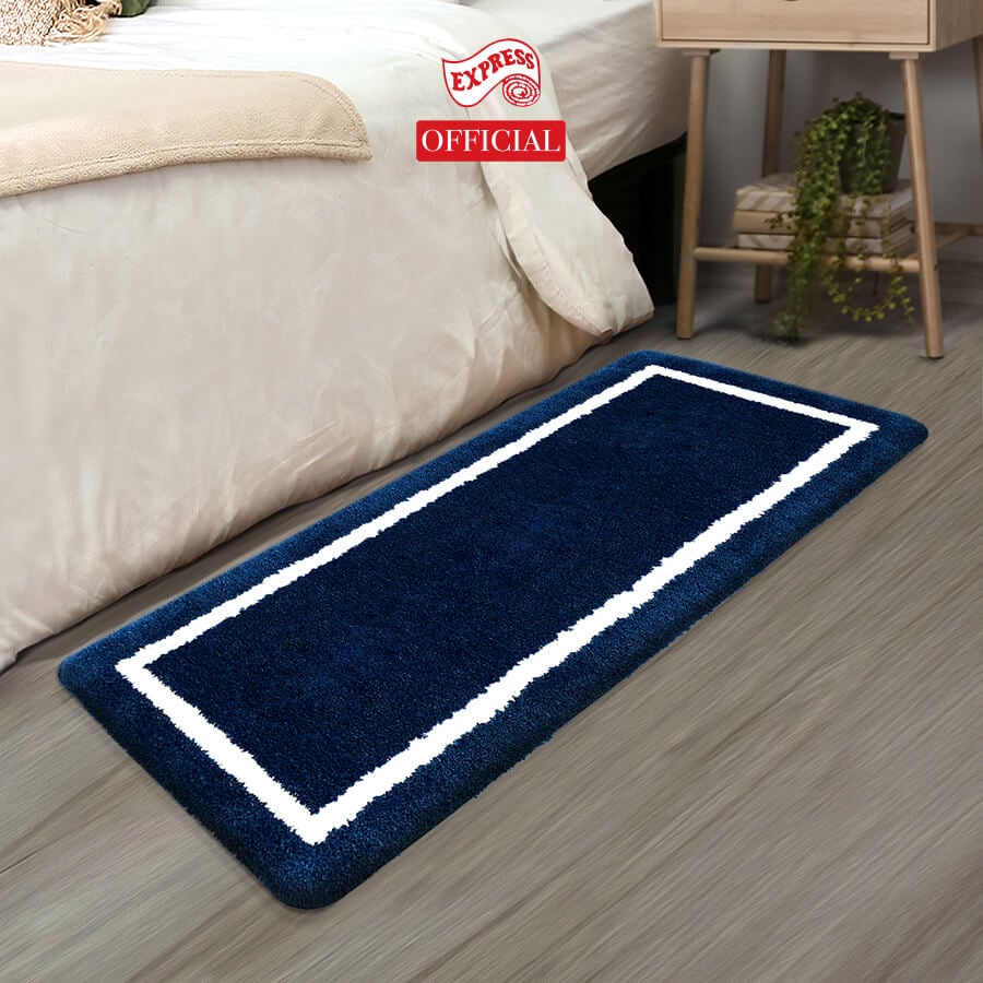 พรมเช็ดเท้ายาว EXPRESS CARPET รุ่น EL2-2 ขนาด50X120 ซม. หนา 20 มม. สีน้ำเงิน 