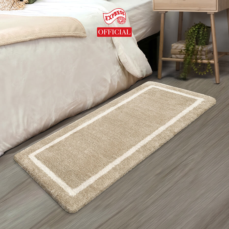 พรมเช็ดเท้ายาว EXPRESS CARPET รุ่น EL2-4 ขนาด50X120 ซม. หนา 20 มม. สีน้ำตาล 