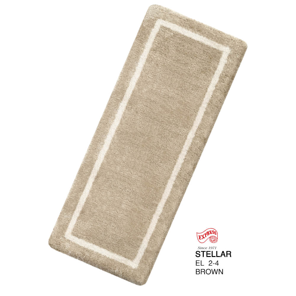 พรมเช็ดเท้ายาว EXPRESS CARPET รุ่น EL2-4 ขนาด50X120 ซม. หนา 20 มม. สีน้ำตาล 