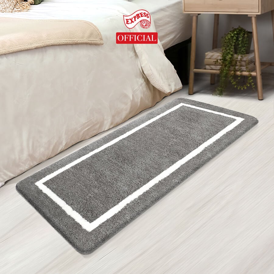 พรมเช็ดเท้ายาว EXPRESS CARPET รุ่น EL2-6 ขนาด50X120 ซม. หนา 20 มม. สีเทา 