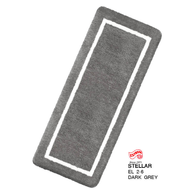 พรมเช็ดเท้ายาว EXPRESS CARPET รุ่น EL2-6 ขนาด50X120 ซม. หนา 20 มม. สีเทา 