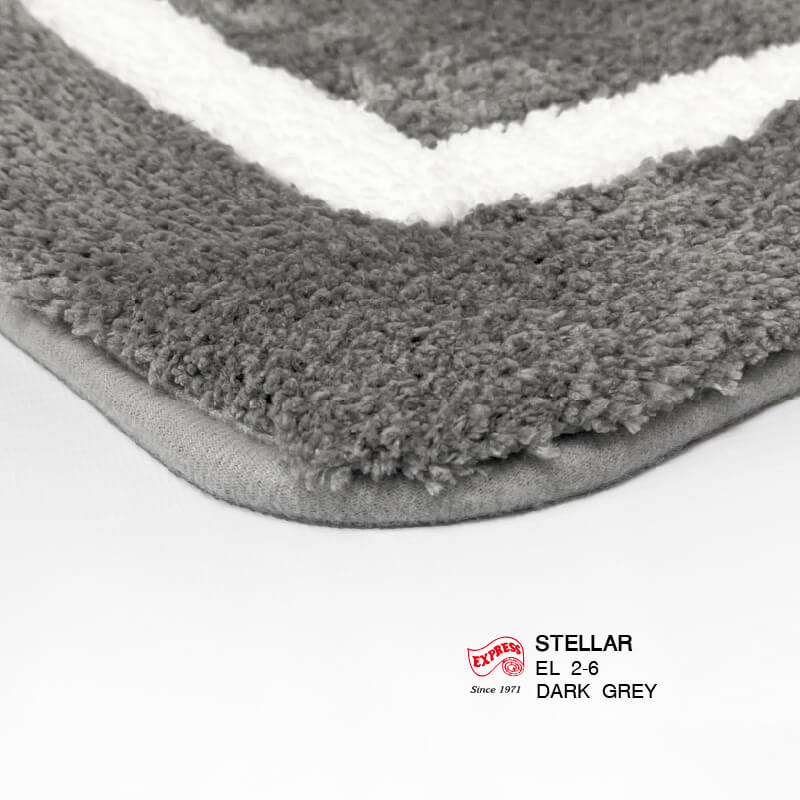 พรมเช็ดเท้ายาว EXPRESS CARPET รุ่น EL2-6 ขนาด50X120 ซม. หนา 20 มม. สีเทา 