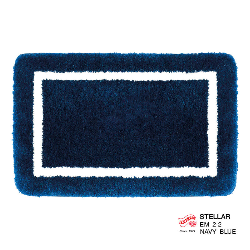 พรมเช็ดเท้าหน้าประตู EXPRESS CARPET รุ่น EM2-2 ขนาด45X70 ซม. หนา 20 มม. สีน้ำเงิน _4