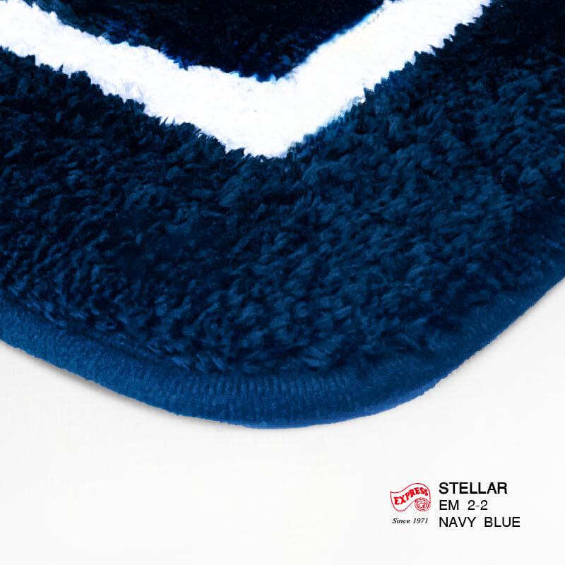 พรมเช็ดเท้าหน้าประตู EXPRESS CARPET รุ่น EM2-2 ขนาด45X70 ซม. หนา 20 มม. สีน้ำเงิน 