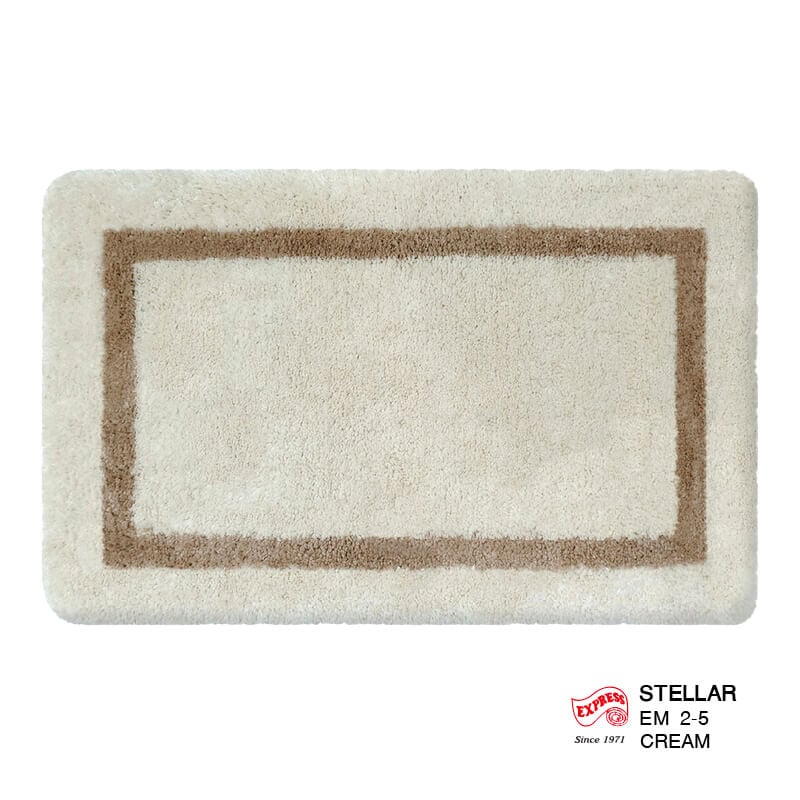 พรมเช็ดเท้าหน้าประตู EXPRESS CARPET รุ่น EM2-5 ขนาด45X70 ซม. หนา 20 มม. สีครีม _4