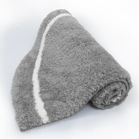 พรมเช็ดเท้าหน้าประตู EXPRESS CARPET รุ่น EH2-6 ขนาด ครึ่งวงกลม 45X75 ซม. หนา 20 มม. สีเทา _3