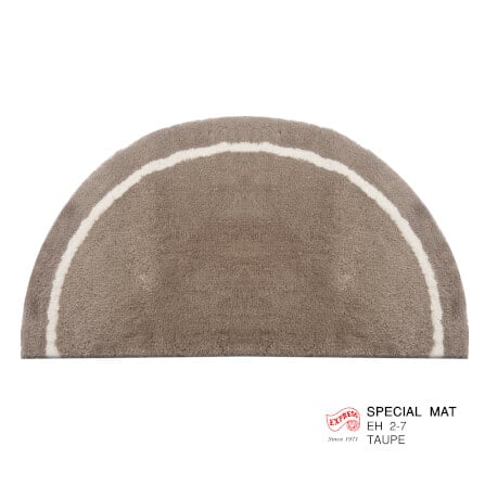 พรมเช็ดเท้าหน้าประตู EXPRESS CARPET รุ่น EH2-7 ขนาด ครึ่งวงกลม 45X75 ซม. หนา 20 มม. สีโทป _0
