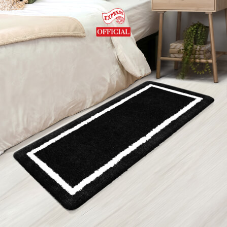 พรมเช็ดเท้ายาว EXPRESS CARPET รุ่น EL2-3 ขนาด50X120 ซม. หนา 20 มม. สีดำ _1